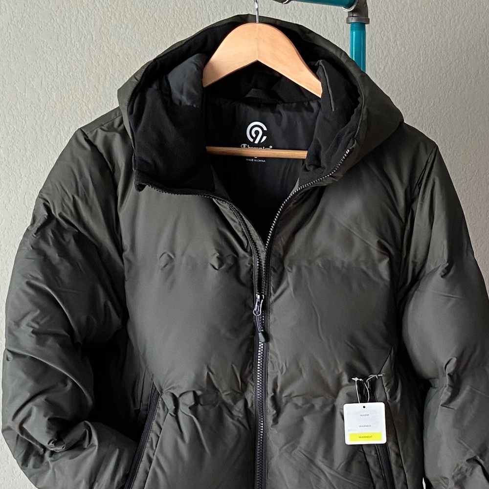 Champion Men’s Lightweight Puffer Hoodie JACKET NWT - Picture 1 of 8